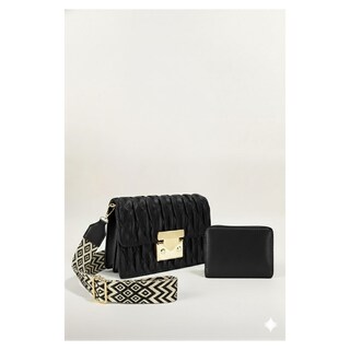 Foto 1 | Foto 1 | Mariconera Para Dama Negro Diamante Sintetico Mini Andalucia Nueva Imagen