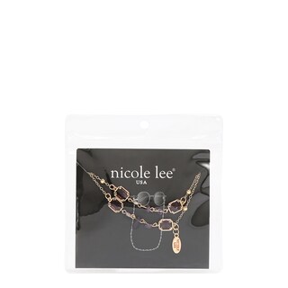 Foto 3 | Foto 3 | Cadena Nicole Lee Sujetador Para Lentes Dorada Y Rosa Ss26