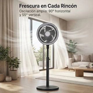 Foto 4 | Foto 4 | Ventilador De Pie Cm-top 3 Velocidades Altura Ajustable Con Oscilación
