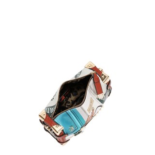 Foto 4 | Foto 4 | Bolsa Cuadrada Nicole Lee Azul Marino Estampada Emotion Ss26