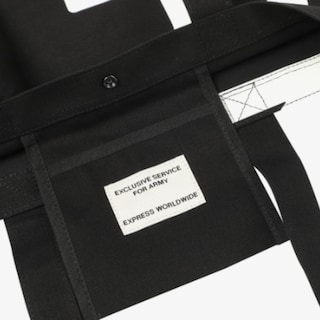 Foto 4 | Foto 4 | 25 Mncr Tote Bag 002 Bk F - Tote Bag Oficial Bts Diseño Minimalista Negro