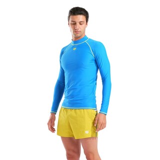 Foto 1 | Foto 1 | Rashguard Arena Graphic Manga Larga Para Hombre Azul