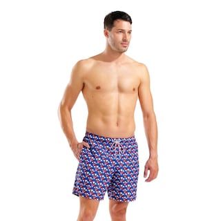 Foto 1 | Foto 1 | Short De Playa Arena Water Prints Allover Para Hombre Azul Marino