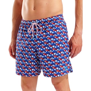 Foto 4 | Foto 4 | Short De Playa Arena Water Prints Allover Para Hombre Azul Marino