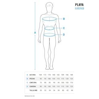 Foto 6 | Foto 6 | Short De Playa Arena Water Prints Allover Para Hombre Azul Marino