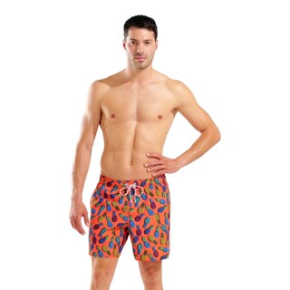 Foto 1 | Foto 1 | Short De Playa Arena Water Prints Allover Para Hombre Naranja
