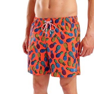 Foto 4 | Foto 4 | Short De Playa Arena Water Prints Allover Para Hombre Naranja