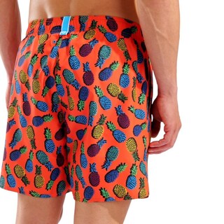 Foto 5 | Foto 5 | Short De Playa Arena Water Prints Allover Para Hombre Naranja
