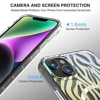 Foto 4 | Foto 4 | Funda Case Mybat Mood Mag Para Iphone 16e Y 14 - Zebra