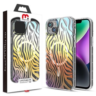 Foto 7 | Foto 7 | Funda Case Mybat Mood Mag Para Iphone 16e Y 14 - Zebra