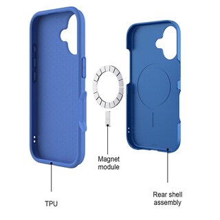 Foto 4 | Foto 4 | Funda Case Mybat Fuse Mag Para Iphone 16 - Azul