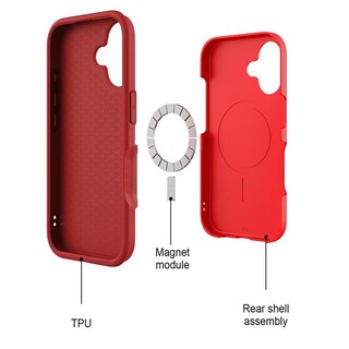 Foto 4 | Foto 4 | Funda Case Mybat Fuse Mag Para Iphone 16 - Roja