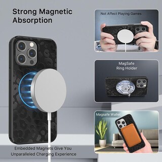 Foto 4 | Foto 4 | Funda Case Mybat Mood Mag Para Iphone 15 Pro Max - Neg Leopardo