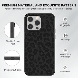 Foto 6 | Foto 6 | Funda Case Mybat Mood Mag Para Iphone 15 Pro Max - Neg Leopardo