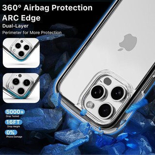 Foto 3 | Foto 3 | Funda Case Mybat Airfilled Para Iphone 15 Pro Max - Negra Transparente