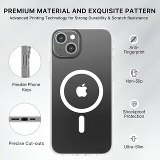 Foto 6 | Foto 6 | Funda Case Mybat Mood Mag Para Iphone 15 - Transparente