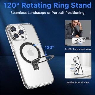 Foto 3 | Foto 3 | Funda Case Mybat Lure Mag Para Iphone 15 Pro Max - Negra Transp