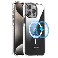 Funda Case Mybat Vivid Mag Para Iphone 15 Pro Max - Blanca Transp