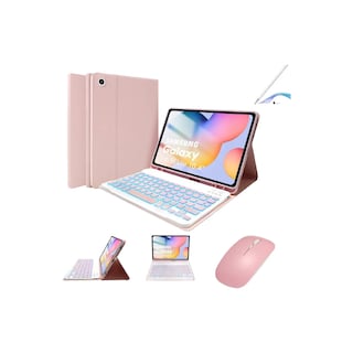 Foto 2 | Foto 2 | Funda Con Teclado Para Tablet Galaxy S6 Lite Eo Safe Imports Esi-24607 Rosa