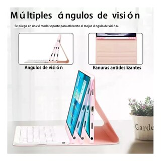 Foto 3 | Foto 3 | Funda Con Teclado Para Tablet Galaxy S6 Lite Eo Safe Imports Esi-24607 Rosa