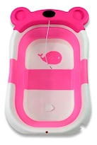 Bañera Plegable Angelin Rosa Para Bebe