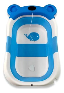 Foto 1 | Foto 1 | Bañera Plegable Angelin Azul Para Bebe