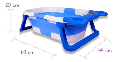 Foto 4 | Foto 4 | Bañera Plegable Angelin Azul Para Bebe