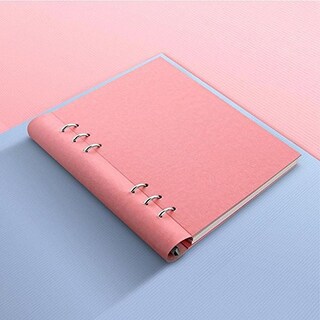 Foto 4 | Foto 4 | Cuaderno Filofax Clipbook Con Cubierta Rosa Imitación Cuero A5