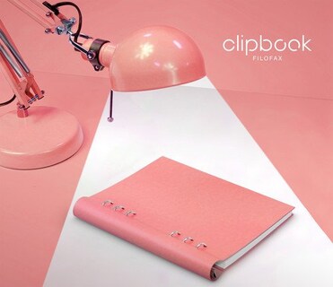 Foto 5 | Foto 5 | Cuaderno Filofax Clipbook Con Cubierta Rosa Imitación Cuero A5