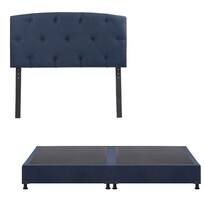 Cabeceradicasa Sigma Azul King Size + Box