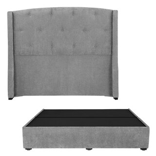 Foto 1 | Foto 1 | Cabecera Dicasa Zefyr Gris King Size + Base Cama