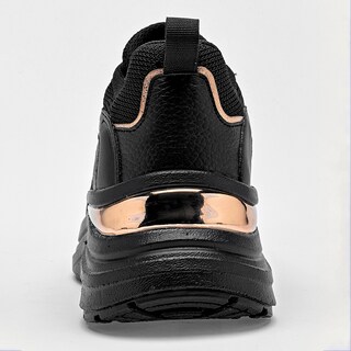 Foto 5 | Foto 5 | Stars Of The World Tenis Chunky Negro Oro Para Mujer