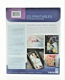 Foto 2 | Foto 2 | Paquete De Hojas De Tela Electric Quilt Blancas 22x28 Cm 6 Piezas