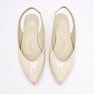 Foto 3 | Foto 3 | Been Class Balerina Destalonada Beige Charol Para Mujer