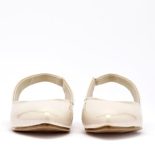 Foto 4 | Foto 4 | Been Class Balerina Destalonada Beige Charol Para Mujer