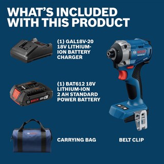 Foto 4 | Foto 4 | Kit De Destornillador De Impacto Bosch Gdr18v-215b12 Negro 18 V Con Batería De 2 Ah Y Cargador