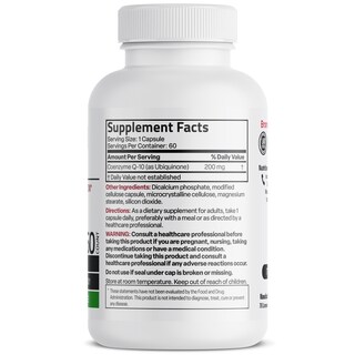 Foto 4 | Foto 4 | Suplemento Dietético Bronson Vitamins Coq10 200 Mg 120 Comprimidos Antioxidante