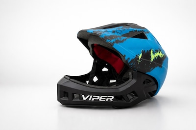 Foto 1 | Foto 1 | Casco de Bicicleta Integral Mtb Desmontable Full Face V1per Azul P