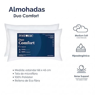 Foto 2 | Foto 2 | Colchón King Size Restonic Luxe Kit Soporte Ortopédico 2 Almohadas + Balón