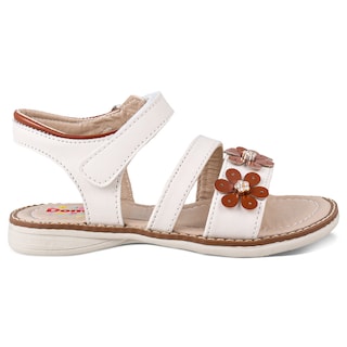 Foto 3 | Foto 3 | Sandalia Huarache Niña Dominiq 7081 Latte Flores Y Velcro