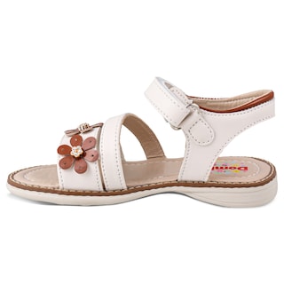 Foto 4 | Foto 4 | Sandalia Huarache Niña Dominiq 7081 Latte Flores Y Velcro