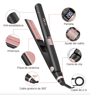 Foto 3 | Foto 3 | Plancha para Cabello 2 En 1 Profesional Modelo Negro