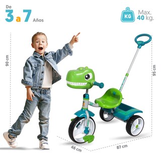 Foto 2 | Foto 2 | Triciclo Apache Dinosaurio Verde con Luces