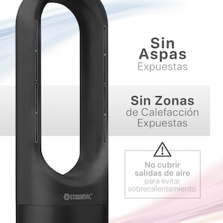 Foto 4 | Foto 4 | Ventilador Calefactor 2 En 1 Esquimal Grafito-gris Sin Aspas Silencioso