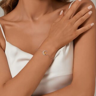 Foto 2 | Foto 2 | Pulseras De Gato Luna Plata 925 Modelo Plateado