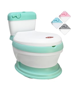 Foto 1 | Foto 1 | Baño Entrenador Joykoo Verde para Niños Asiento Acolchado Antideslizante Fácil de Limpiar Diseño Realista