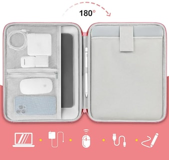 Foto 3 | Foto 3 | Funda Maletín Para Tablet 10–11” De Cuero Pu Modelo Rosa