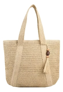 Foto 1 | Foto 1 | Tote Bag De Paja Xtellar Para Playa Y Viaje