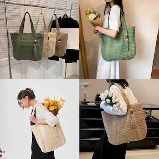 Foto 3 | Foto 3 | Tote Bag De Paja Xtellar Para Playa Y Viaje