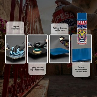 Foto 3 | Foto 3 | Pintura En Aerosol Multiusos Alta Cobertura Azul Metalico